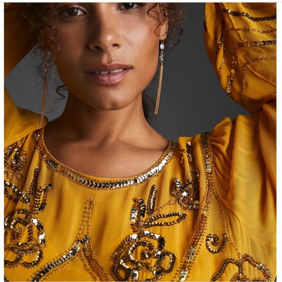 Anthropologie Let Me Be Juliet Sheer Maxi Dress XXS NWT - Picture 2 of 8